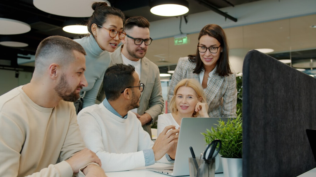 team using digital tools